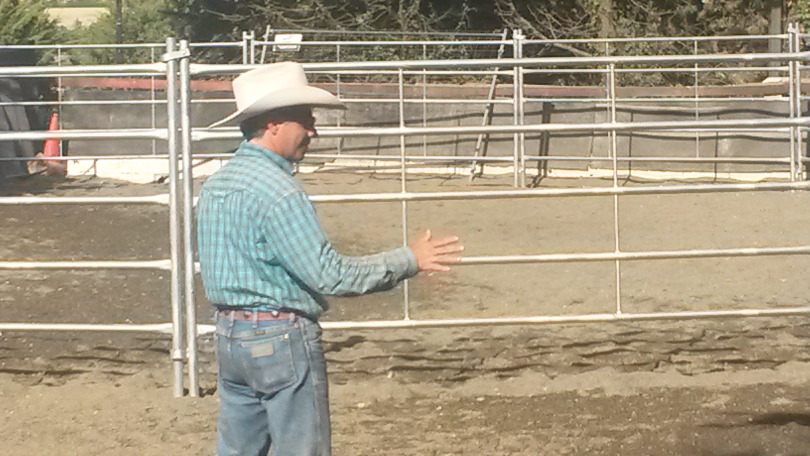 Joan Anton Vendrell (EEUU, Texas) imparti&oacute; el clinic de Doma Natural en el Club H&iacute;pico Biki Blasco